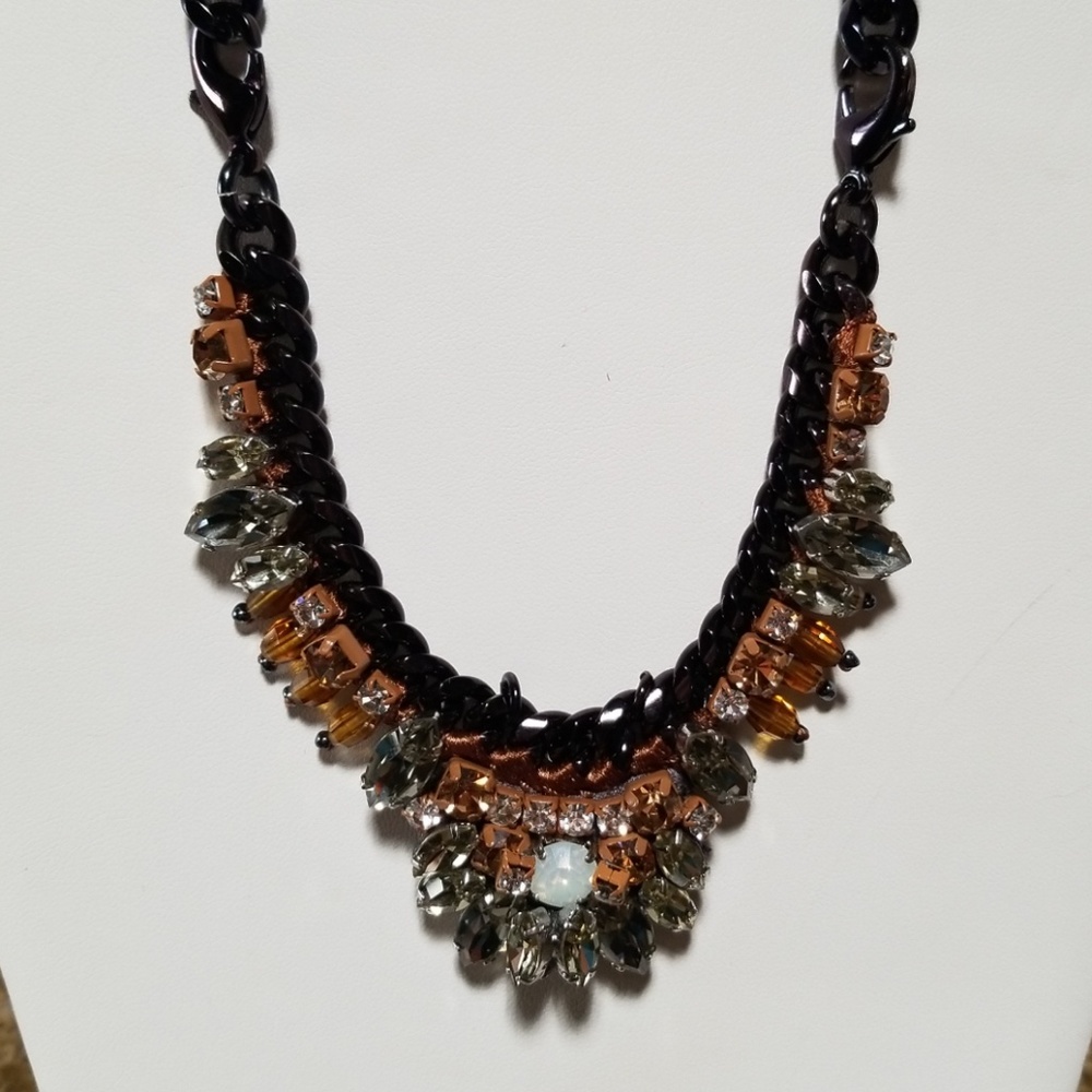 Cabi Bronze Bow Necklace Bracelet combo